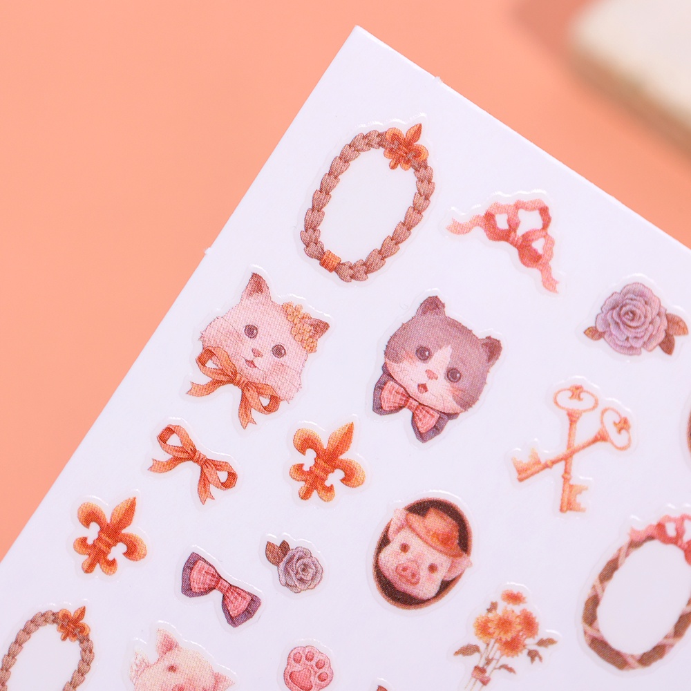 Lucu Kartun Hewan Kuku Stiker DIY Nail Art Decals Rococo Sweet Pet Bunny Nail Art Stiker Perekat Diri Dekorasi Kuku Alat