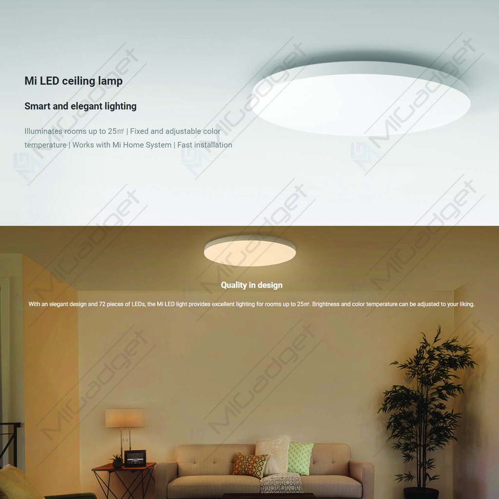 Xiaomi Mi LED Ceiling Light Lampu LED Langit-langit Plafon Hias