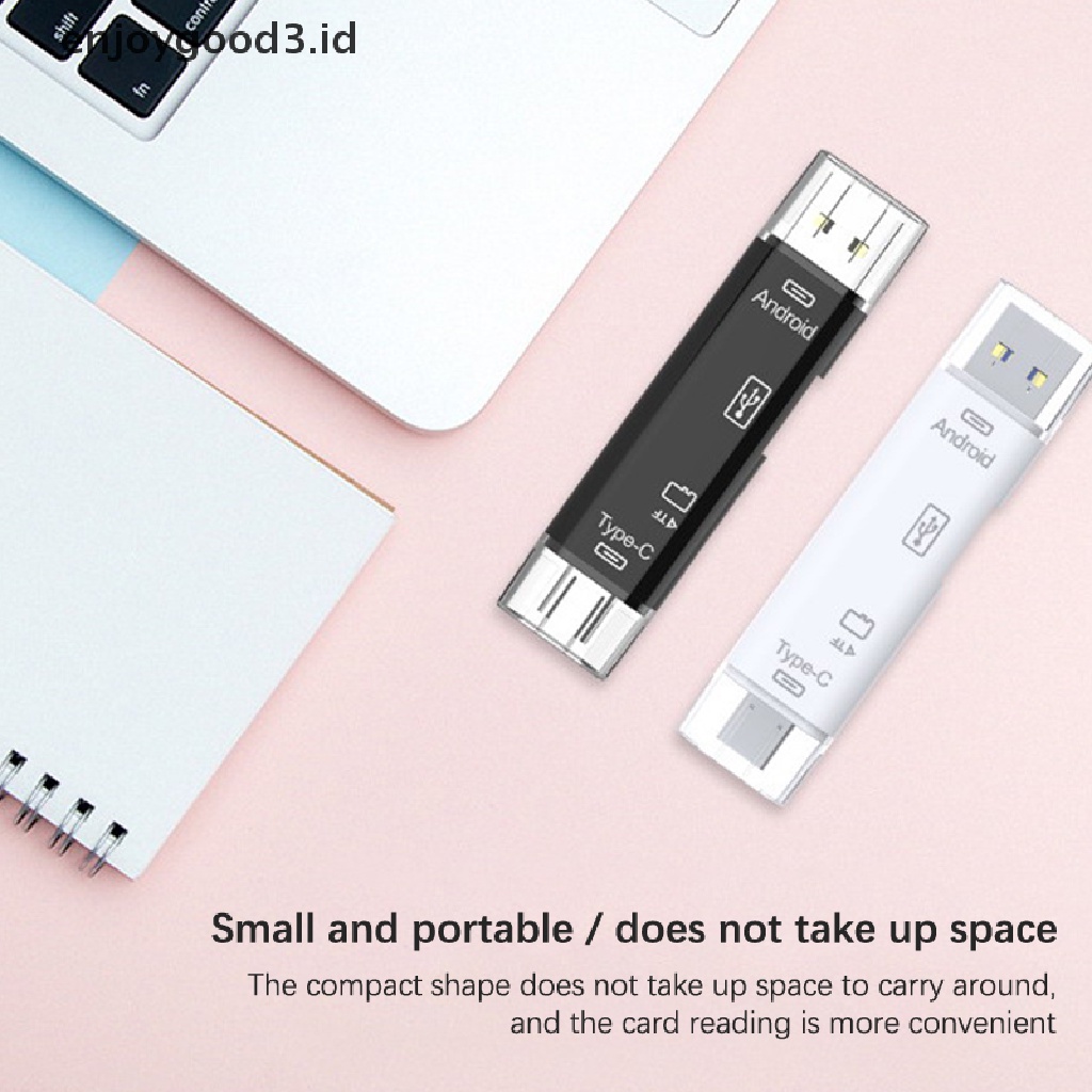 【 Rready Stock 】 Phone Computer Extension Headers Accessories High-speed Universal OTG Card Reader Adapter 5 in 1 Usb 2.0 Type C / Usb / Micro Usb / Tf / SD Memory Card Reader （ ID ）