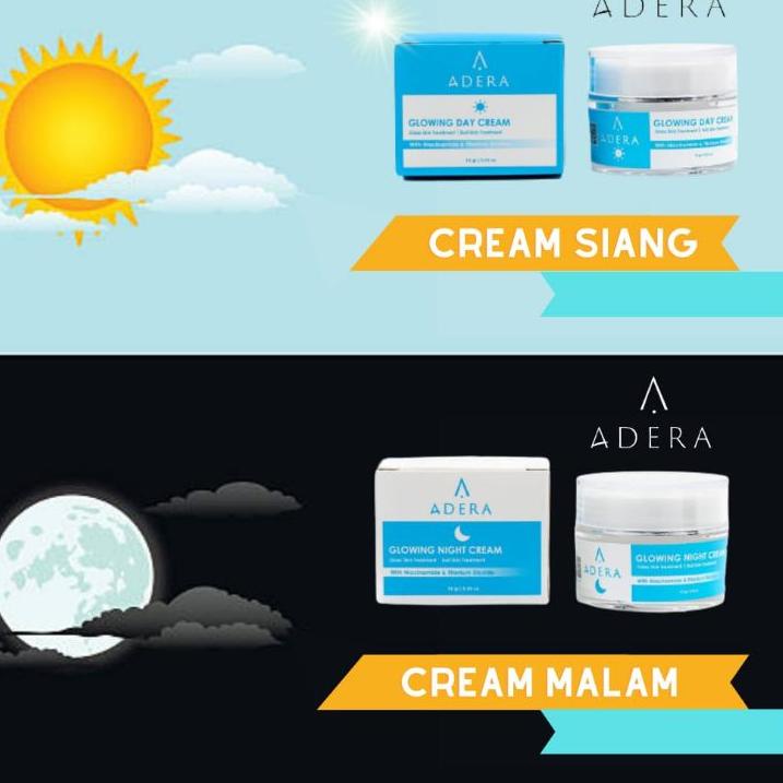 ☆ ADERA CREAM SIANG MALAM / ADERA KRIM / ADERA NIGH CREAM / ADERA DAY CREAM / CREAM SIANG MALAM ♪