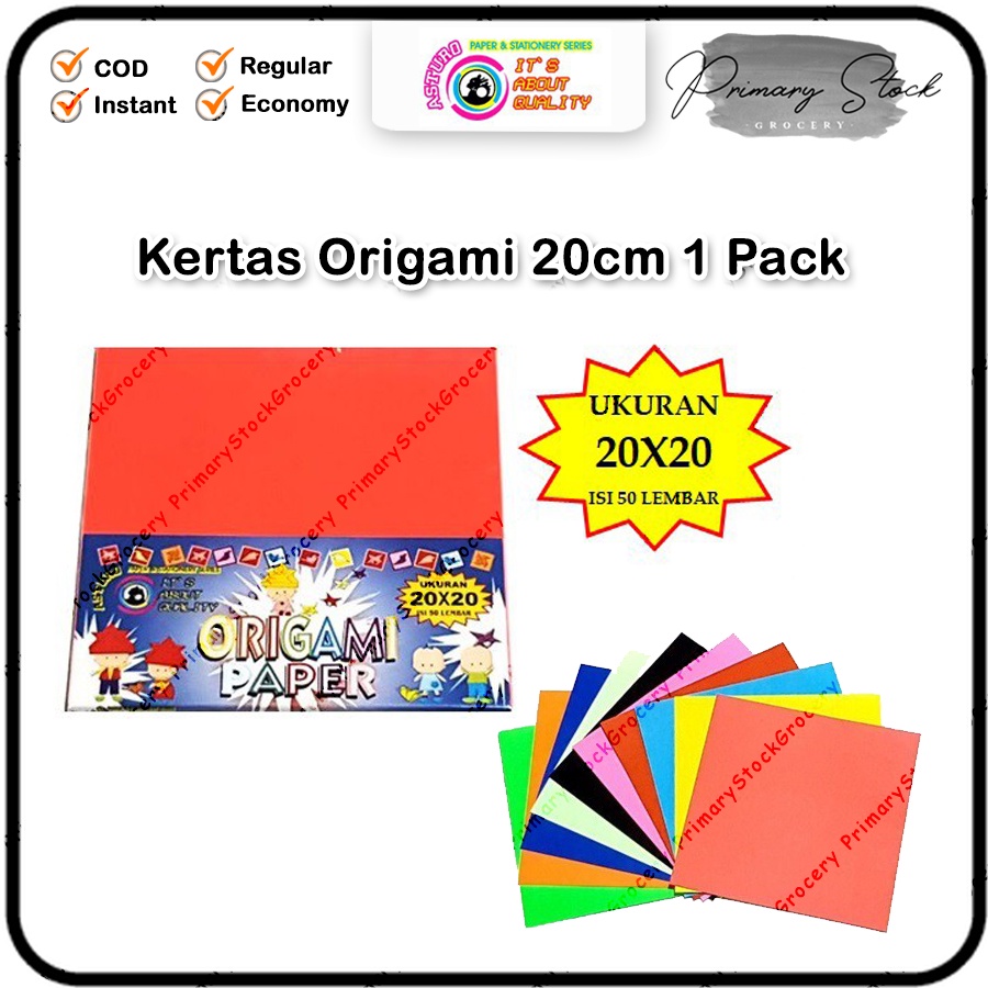 

Origami 20x20 isi 50 Lembar 20 cm Kertas Lipat Warna Asturo