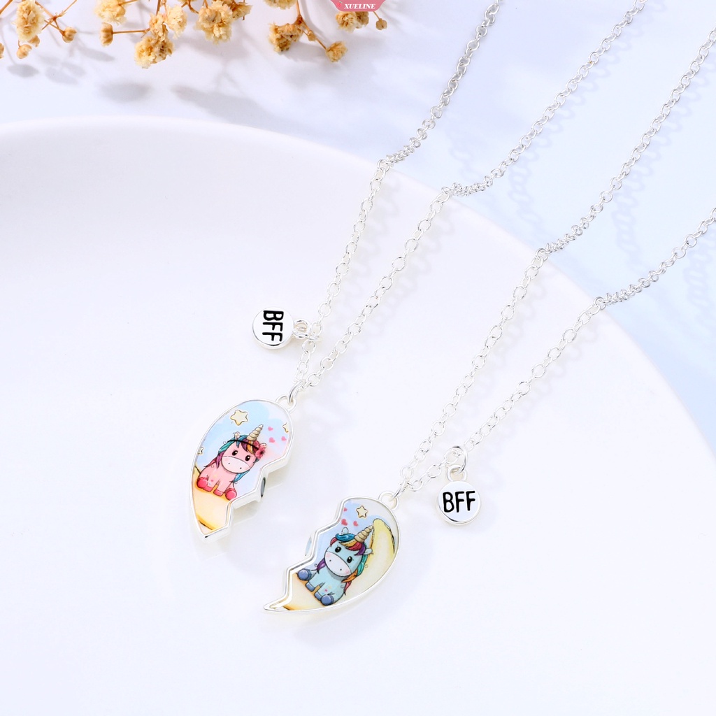 Cinta Lucu Baru unicorn Kalung Indah Berongga Liontin Kalung Populer Rantai Liontin Hadiah suction stone Perhiasan [ZXL]