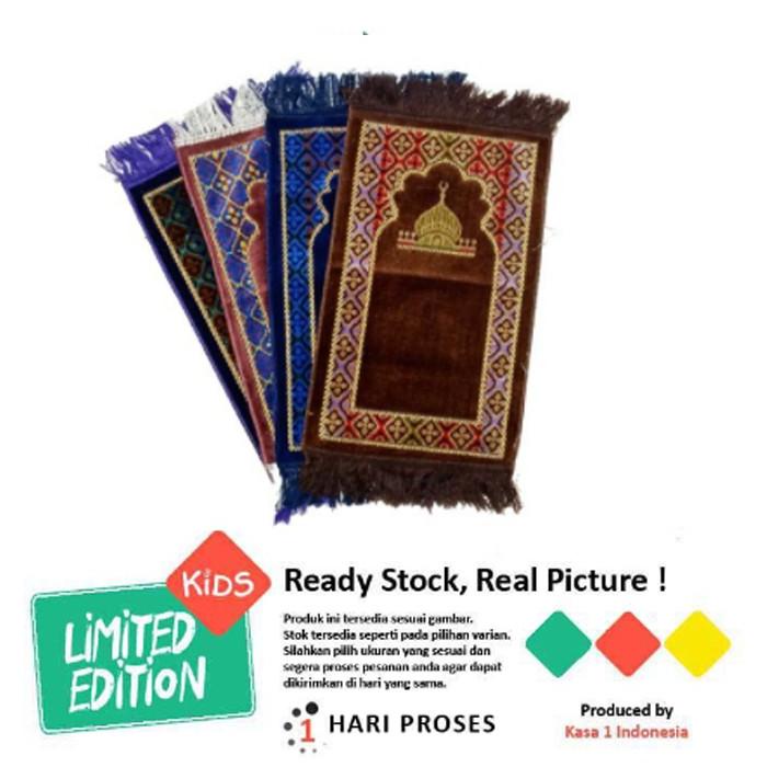 Sajadah Anak Muka Ukuran Panjang Katun Tebal Import Gambar Masjid (KODE 1147)