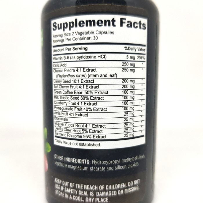 Pure Max Labs Uric Acid Advanced Formula 60 Caps Asam Urat