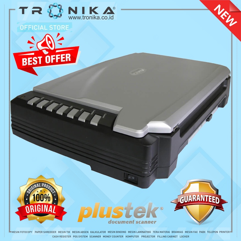 SCANNER DOKUMEN FLATBED PLUSTEK OpticPro A360 Plus
