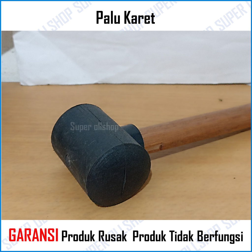 Palu Karet Keramik Granit 16 Oz Besar / Martil Rubber Hammer Wooden Handle Murah