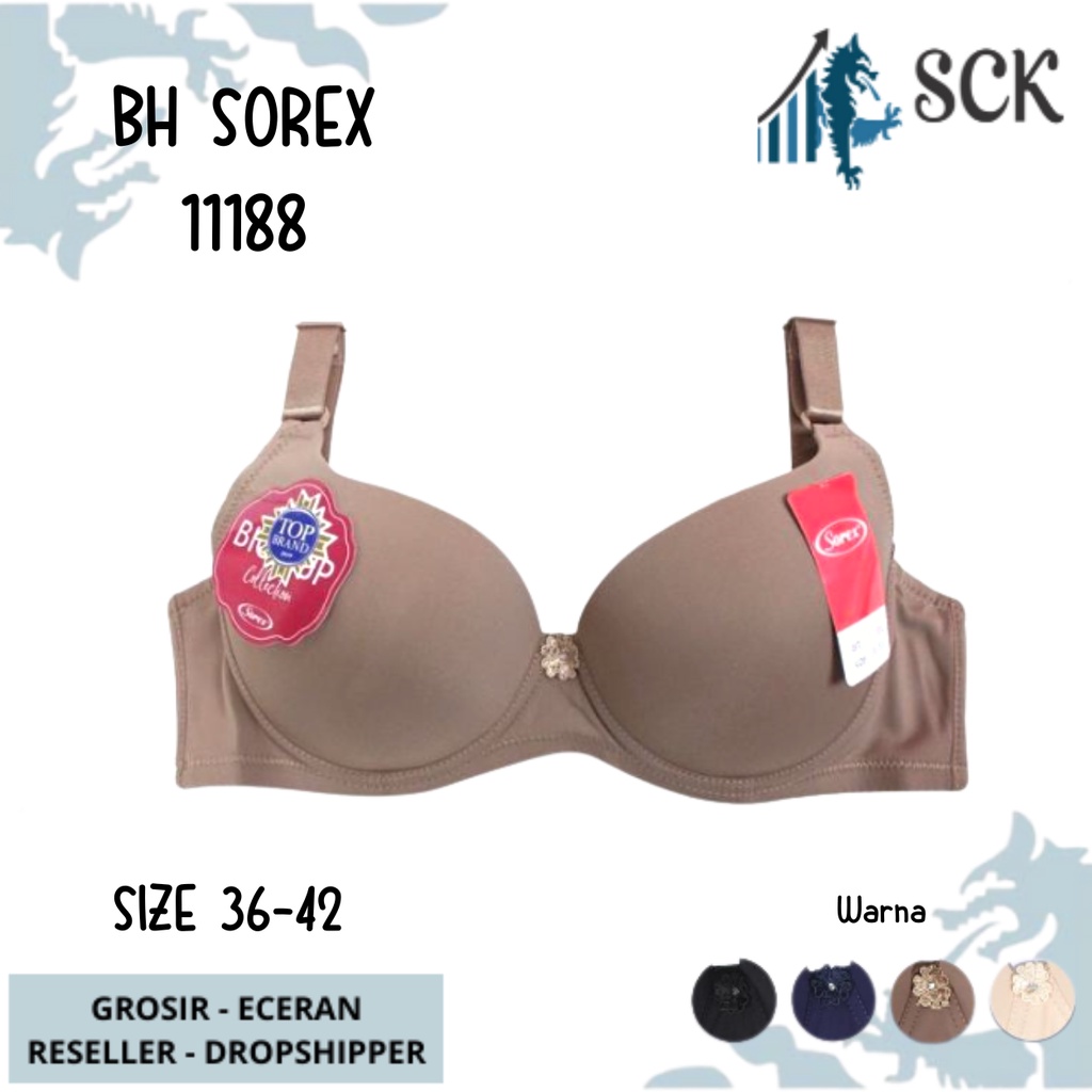 BH SOREX 11188 Kait 3 Cup C / Bra Big Cup Kawat Busa / Pakaian Dalam Wanita Size 36-42 – sckmenwear