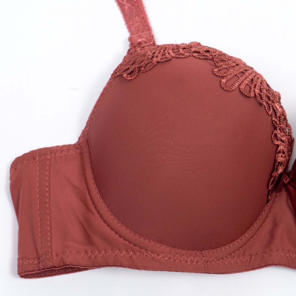 BEE - Set Bra Bunga Berkawat / Setelan Bh Push Up Pakaian Dalam Wanita G509