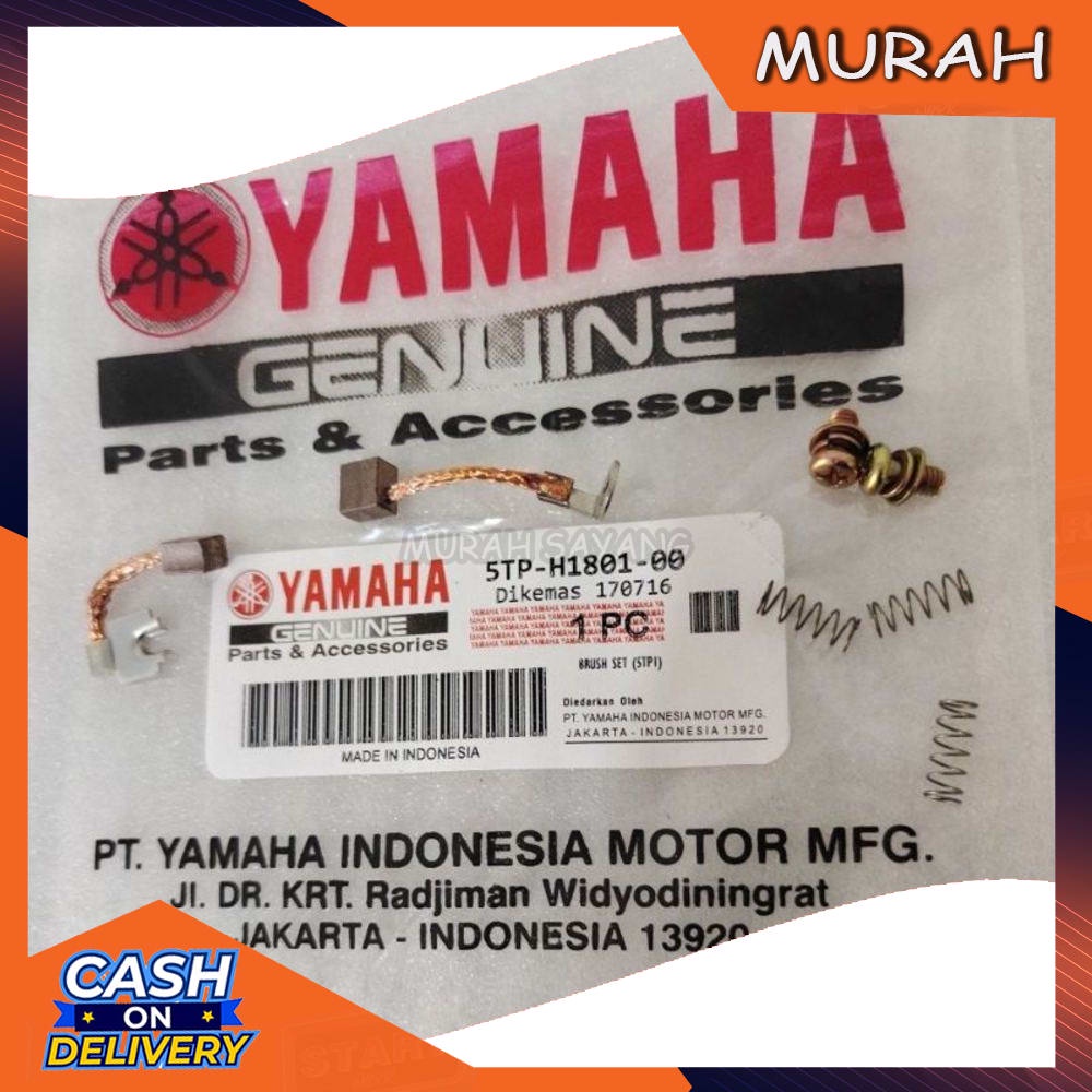 Areng stater starter Coolbooster Carbon Brush Set Yamaha Jupiter MX Mio J  ORIGINAL Promo Distributo