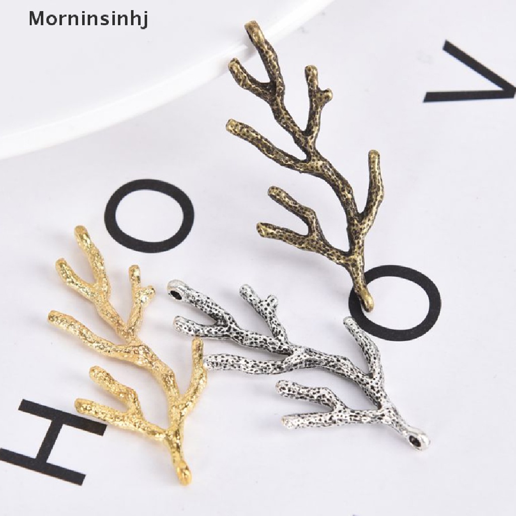 Mornin 10Pcs/Set Vintage Alloy Cabang Ch Liontin Mencari Perhiasan DIY Membuat Craft id