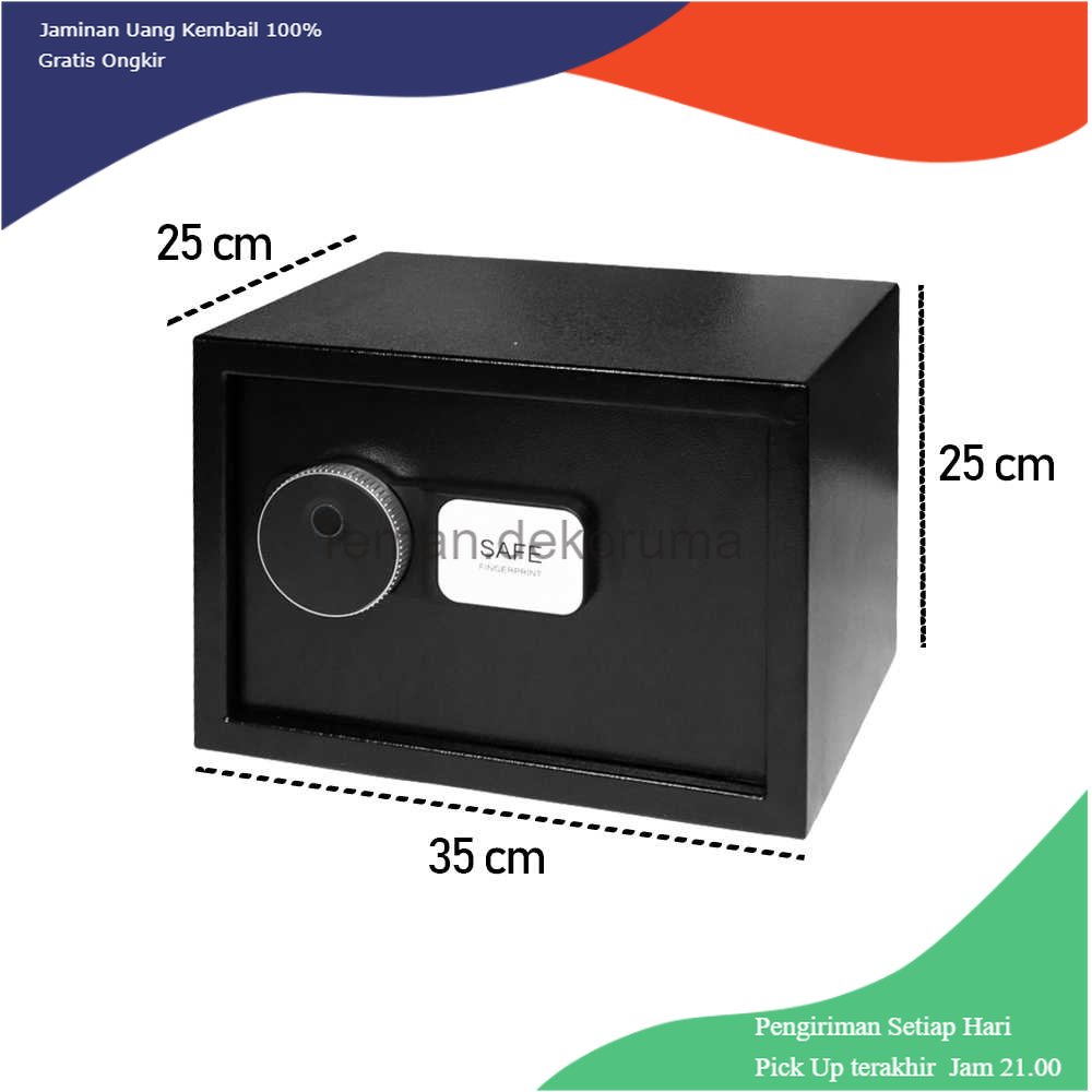 TD- TMP WMZUSA Kotak Brankas Pintar Safety Box Alarm Fingerprint - SS-H10