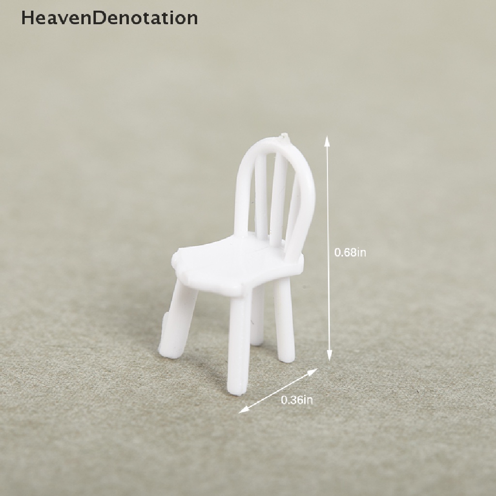 [HeavenDenotation] 8 / 10Pcs 1: 75 Scale Dinning Miniature Chair Model Mini Dollhouse Furniture Decor HDV