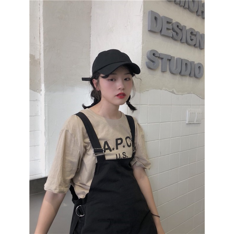 Topi Baseball Huruf Atas Lembut Kasual Versi Korea Simple