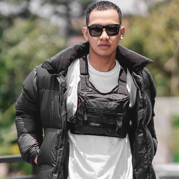 Tas Rompi Tactical Pria Anti Air Waterproof Chest Bag Chest Rig Keren Tas Motoran Cowok