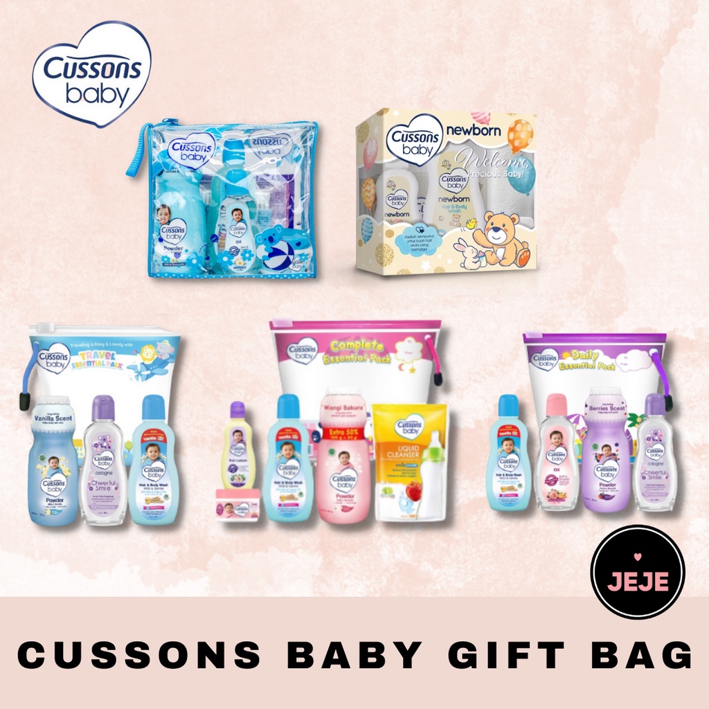 Cussons Baby Gift Bag Set | Paket Daily / Travel / Complete Essential Pack Newborn cusson