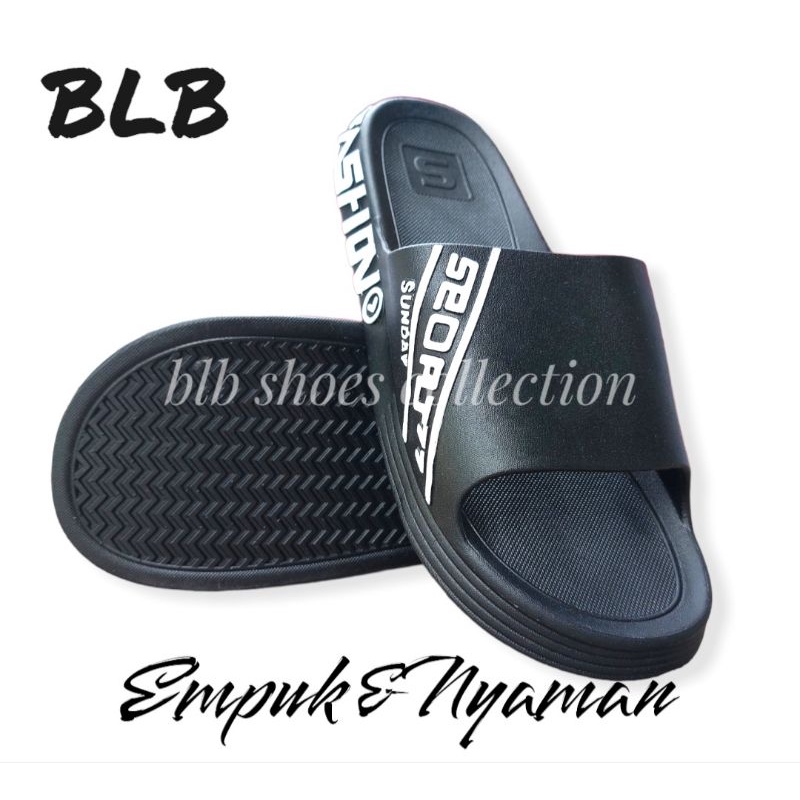 Sandal Selop Pria Import Trendy Sandal Cowok slip On Terbaru Nyaman Sandal Karet Laki laki sport Import