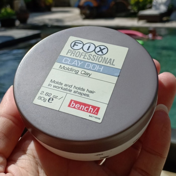 Care Wax Fix Professional Clay Doh Molding Pomade Bench Original Import 80G