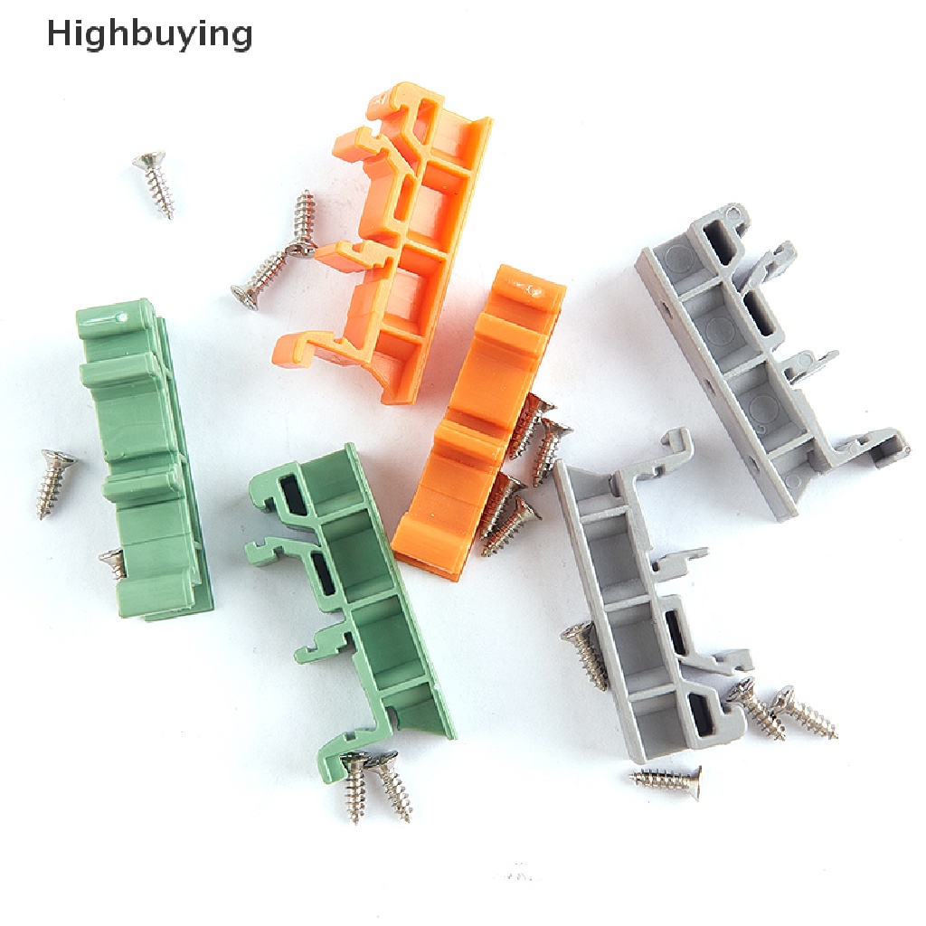 Hbid PCB 25mm DIN Rail Moung Adaptor Papan Sirkuit Holder Carrier Clips Glory