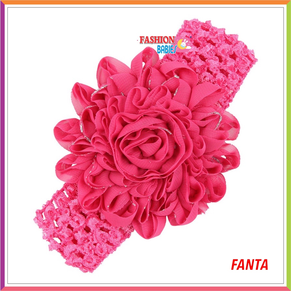 HEADPIECE FLOWER IMPORT | BANDANA FLOWER BANDO BABY GIRL ❤ Fashionbabies ❤