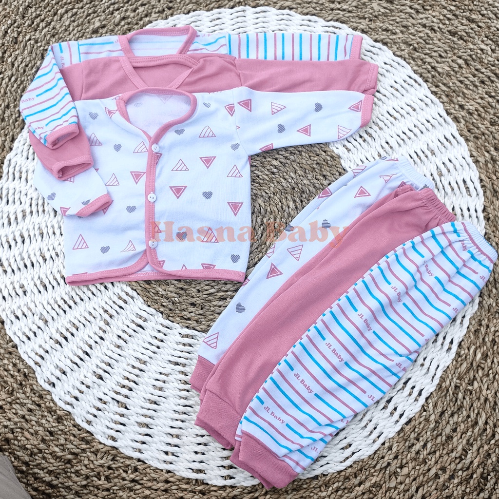 18Pcs Paket Lahiran Lengkap Baju Bayi Celana Bayi Baru Lahir Perempuan seri Dusty Pink Baby Gift Set -Juragan Lebak