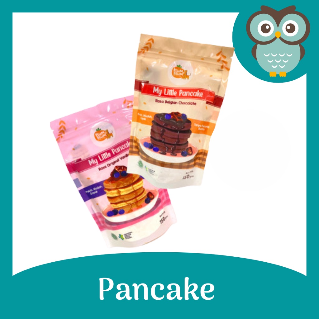 

Belgian Chocolate Milky Vanilla Plum Blum Tepung Pancake MPASI Baby Bayi - 1 Pouch