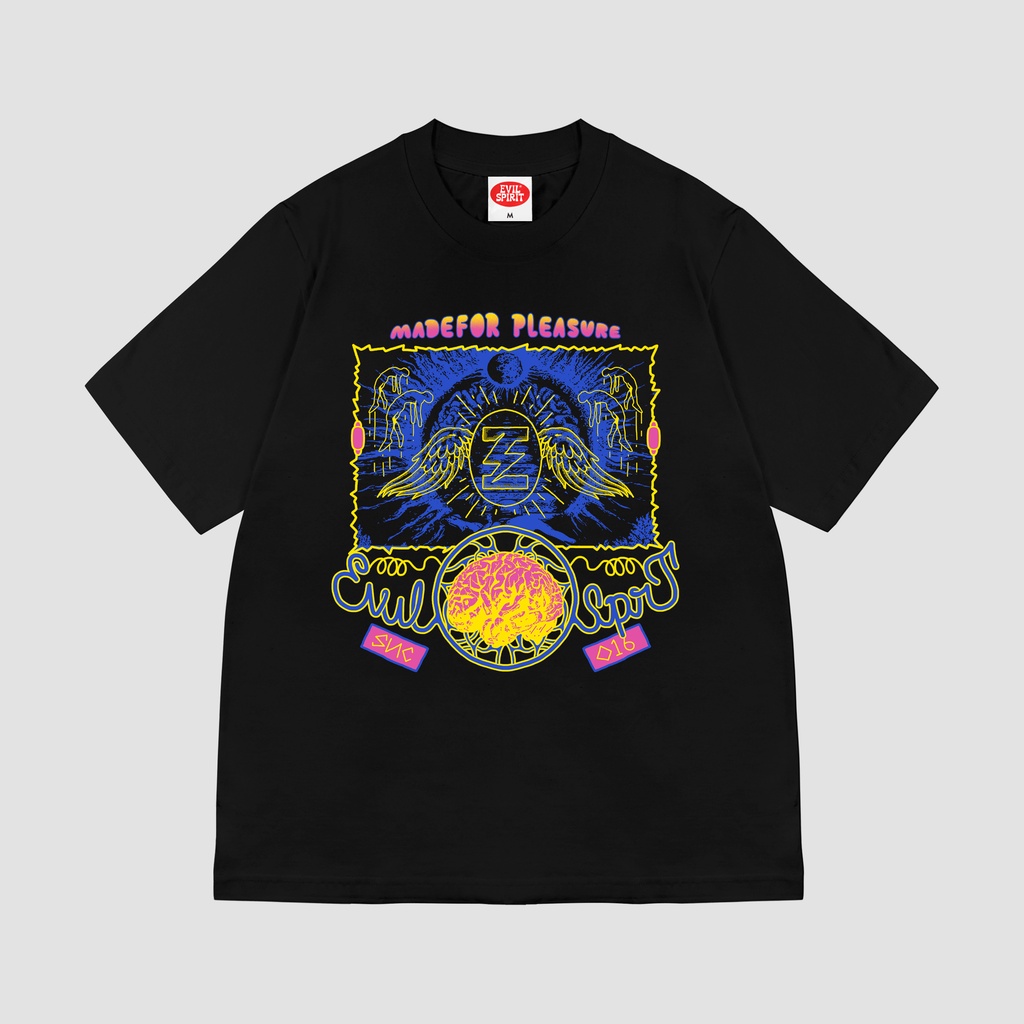 EVILSPIRIT KAOS OVERSIZE - PYRAMID OF MINDS BLACK UNISEX