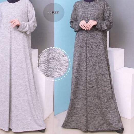 Limited | KF7 | PROMO GAMIS MURAH Baju Gamis Wanita Gamis Jersey Misty Jumbo L - XXXL 9629