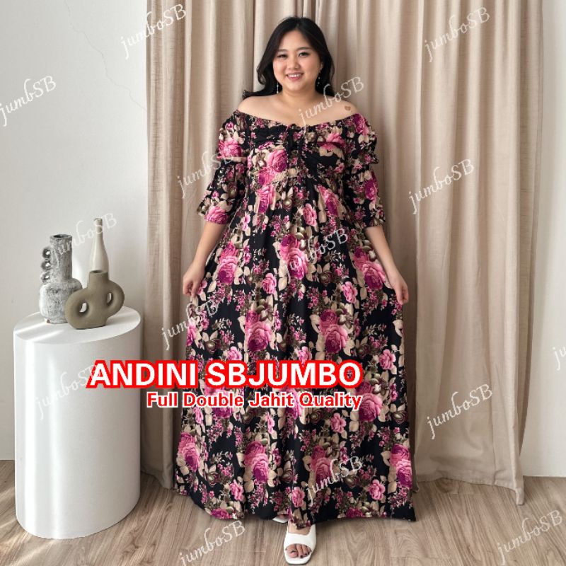 DRESS BALI ANDINI JUMBO DRESS SERUT DADA  JUMBO BIGSIZE