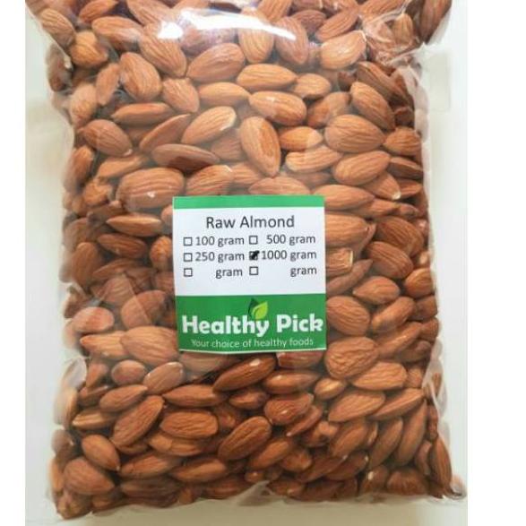 

☆ Raw Almond Whole 1kg Almond Mentah ○