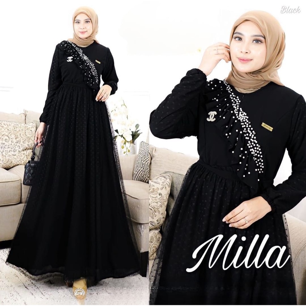 MILLA DRESS - NEW ARRIVAL / Dress Formal / Dress Elegan / Dress Undangan /