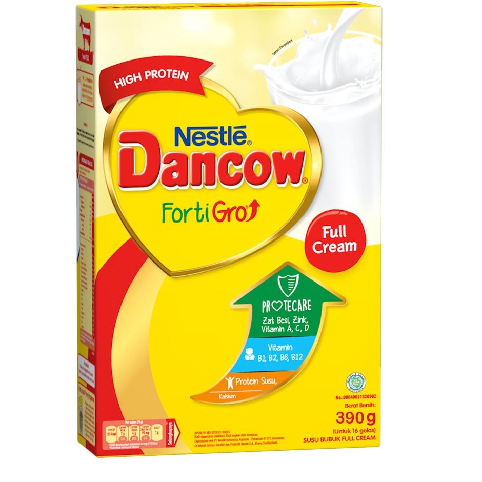 

>V44859) Nestle Dancow FortiGro Susu Bubuk Instan Full Cream 390 g
