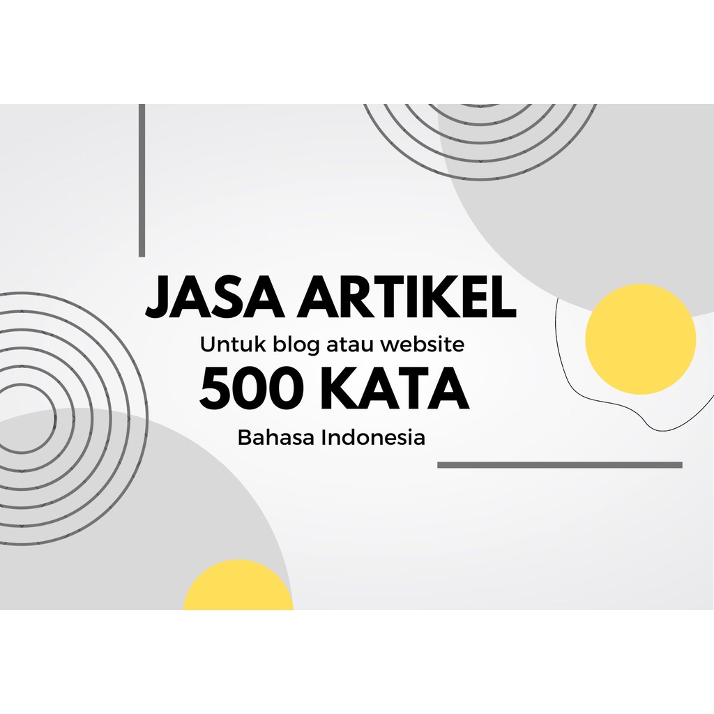 

Tulis Artikel SEO 500 Kata 100% Unik
