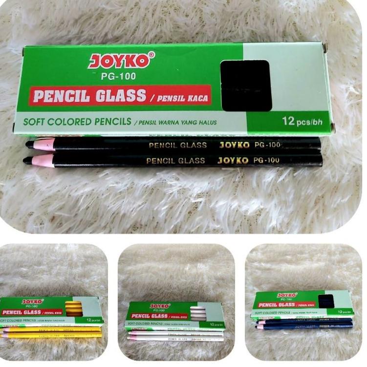 

B95 (2bh)Pensil Kaca/penebal/Dermatograph Joyko Pth/Joyko Putih/Hitam/ Biru/kuning BEST RATING ⇃