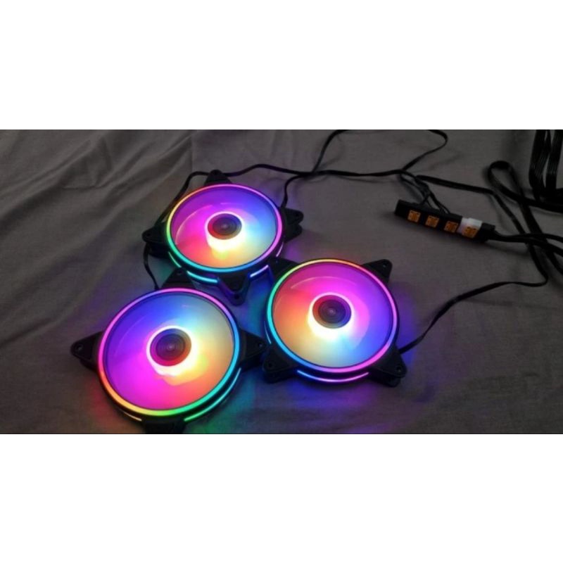 Fan Casing Infinity RGB Version Auto RGB Doubel Ring 120mm