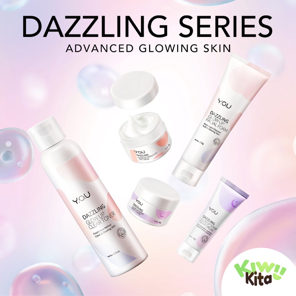 KIWI KITA-YOU Dazzling Glow Up Day Cream 20 Gr | SPF 20 PA+ Mencerahkan Pelembap