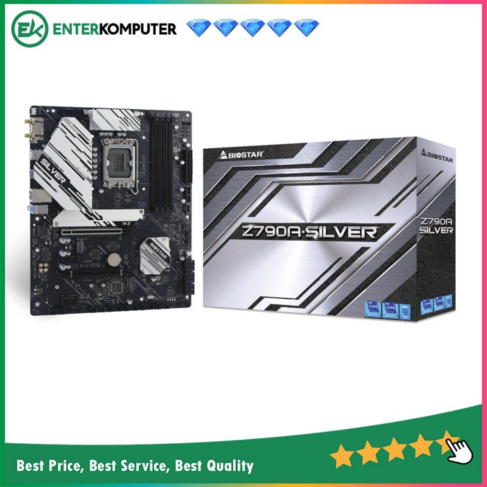 Biostar Z790A-Silver (LGA1700, Z790, DDR5, USB3.2 Type-C, SATA3)