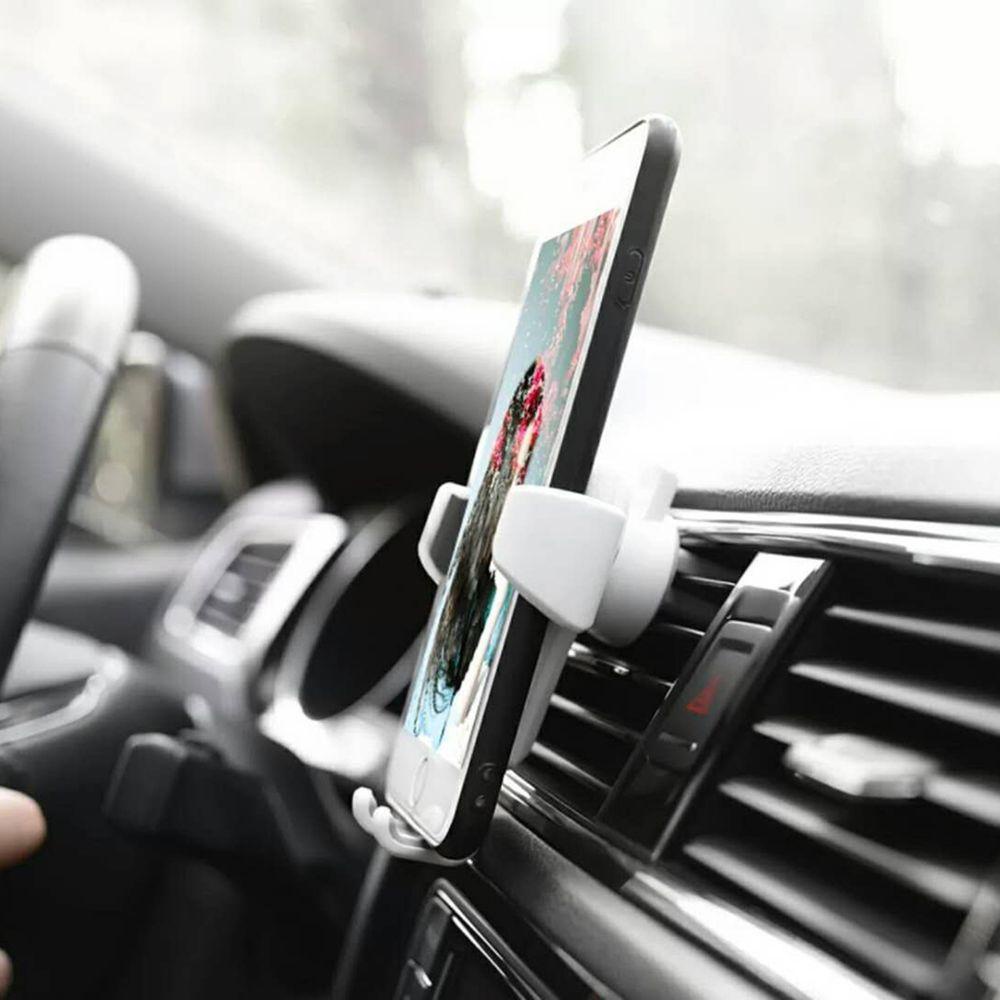 Lanfy Gravity Car Phone Holder Portable Facetime Aksesoris Mobil Perlengkapan Mobil Klip Ventilasi Udara Ponsel Holder Car Air Vent Clip Car Phone Bracket