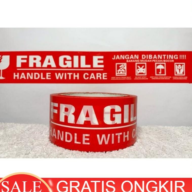 

C25 Lakban Fragile Merah Putih Daimaru Nachi Lucu Murah 100 Yard / 90 Yard / 80 Yard / 70 Yard / 60 Yard MURAH STOCK TERBATAS づ