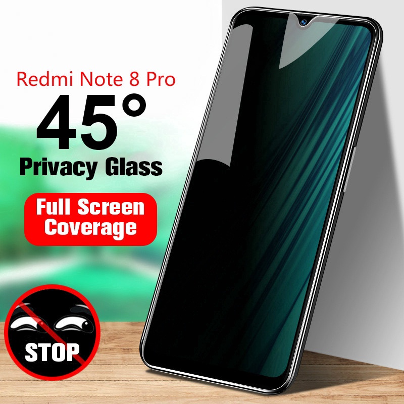 Untuk Xiaomi Redmi note8 Pro Privasi Anti Spy Tempered Glass, Pelindung Layar Anti Mengintip, note8 Pro Privasi Kaca/Hot Sale