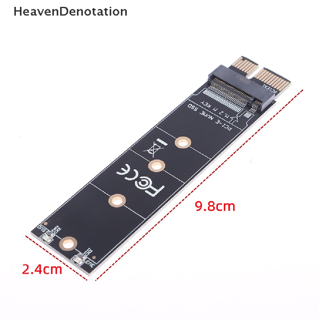 [HeavenDenotation] Adaptor PCIE to M2 NVMe SSD M2 PCIE X1 Raiser PCI-E PCI Express Konektor Kunci M HDV