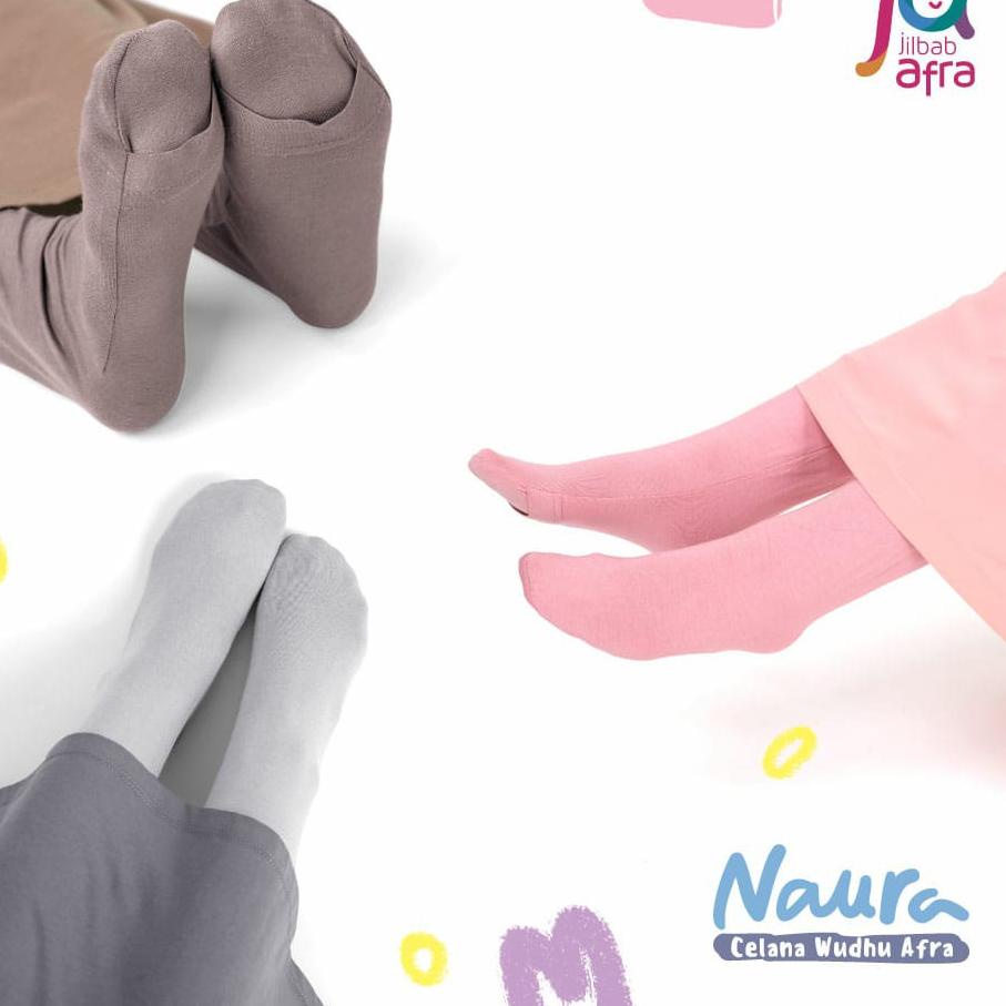 ☂ Celana Legging Wudhu Big Size Naura - Jilbab Afra ( Jilbab Arfa ) Celana Dalaman Gamis Bahan Kaos 