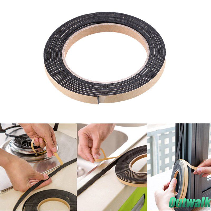 ღ Dapur Kompor Gas Gap Penyegelan Perekat Pita Perekat Pita Segel Kompor Gas Meja Gap Anti-Fouling tahan Air Anti-Skid Strip Pita Aksesoris Dapur
