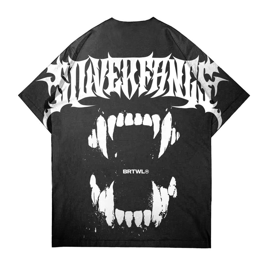 VIRAL BRTWL | KAOS OVERSIZE | SILVERFANGS BLACK