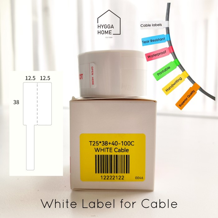 

Terlaris Niimbot B21 Thermal Printer Label Roll/ Refill Label
