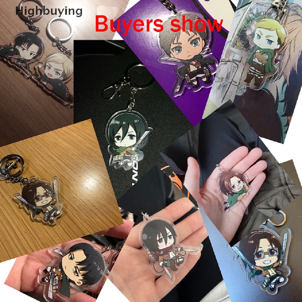 Hbid New Anime Attack on Titan Cosplay Gantungan Kunci Aksesoris Fashion Gantungan Kunci Mobil Tas Liontin Shingeki No Kyojin Key Ring Glory