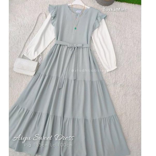 TERLARIS Aiyu Sweet Dress/Pakaian Wanita/Dress/Korea Style