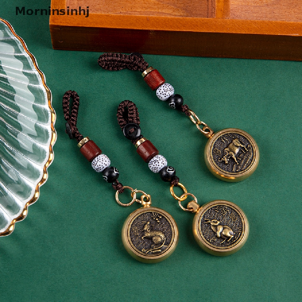 Mornin Kuningan Zodiak Hewan Lanyard Gantungan Kunci Attracg Kekayaan Liontin Satu Sisi Membuat Uang Liontin Tenun Tangan Lanyard Key Ring Pendant Rope car Key Ring Decoration id