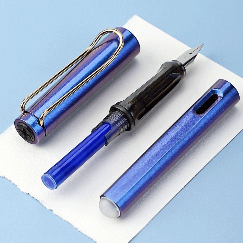 [Elegan] Thermal Erasable Fountain Pen Siswa 0.5mm Tanda Tangan Tulisan Sekolah Kantor Perlengkapan Diganti Tinta Kapsul Kaligrafi Pen