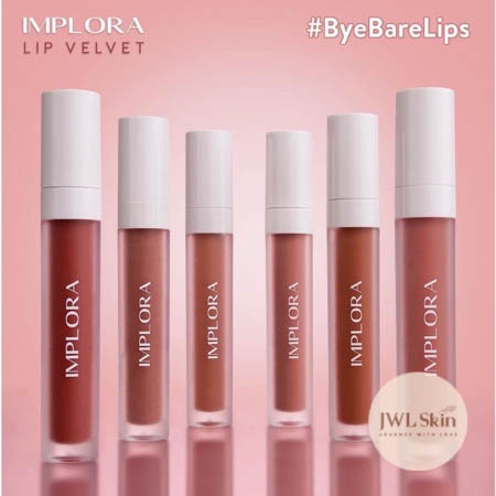 [ SALE ] Implora Lip Velvet Lipstick Lipstik Cream Matte LipVelvet LipCream LipMatte