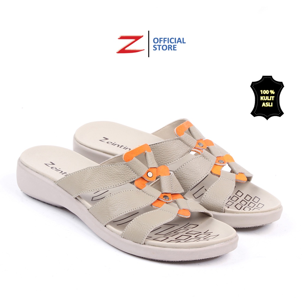 Zeintin - Sandal Kulit Wanita Wedges Original Zeintin Sandal Jepit Sandal Slide WR